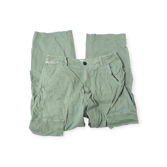 Citizens of Humanity Delena Cargo Green SZ 28 Pockets Baggy Utility Style Nova - Picture 13 of 16